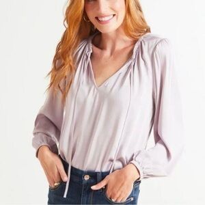 Cloth & Stone Flowy Lavender Blouse - Size Small